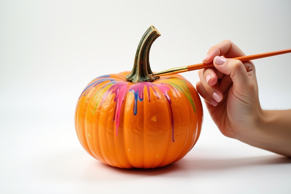 peinture citrouille