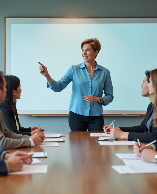 Groupe divers en formation en entreprise