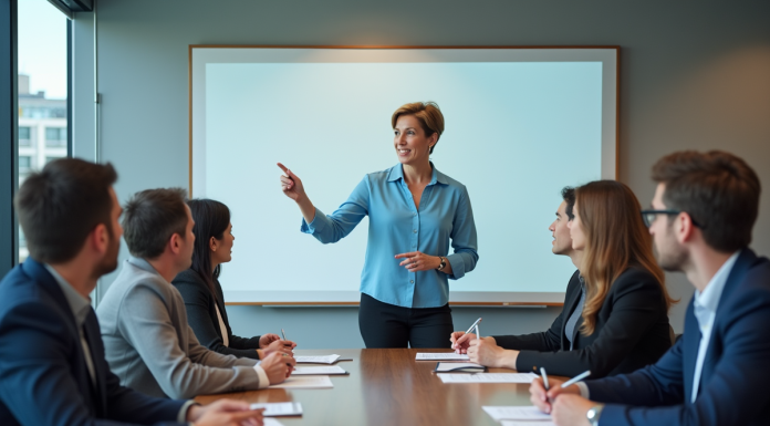 Groupe divers en formation en entreprise