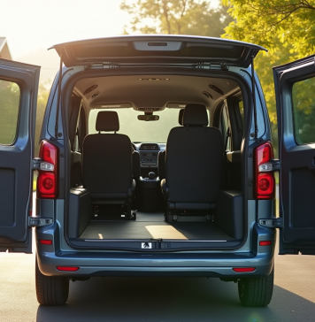 Peugeot Rifter 7 places garée en drive sunny